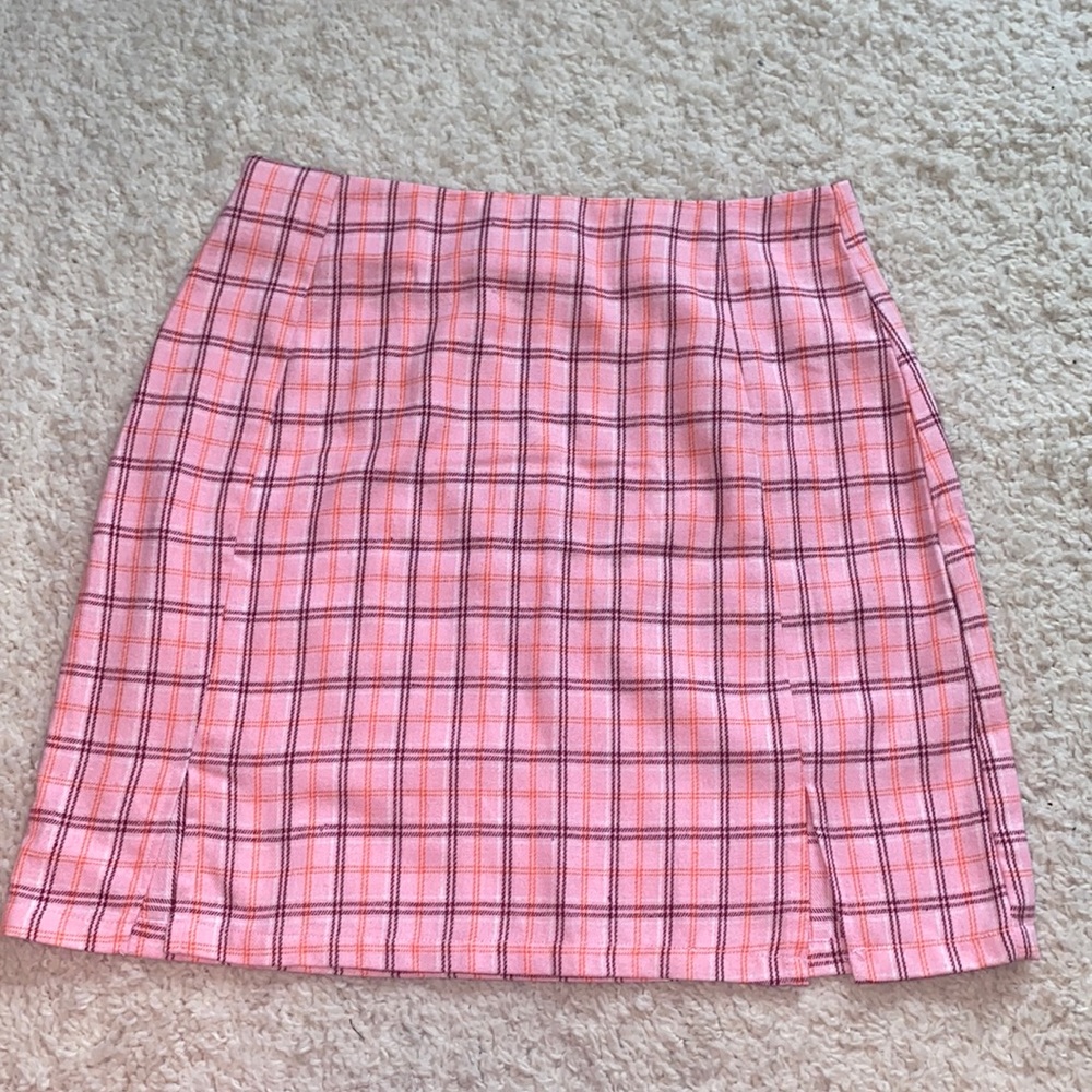 5/$20 plaid mini skirt